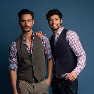 Gilet uomo foderato realizzato in maglia Punto Milano